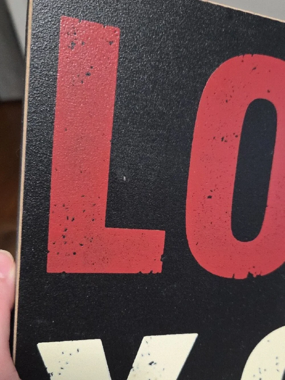 Hobby Lobby LOVE YOU MORE Wooden Box Sign
